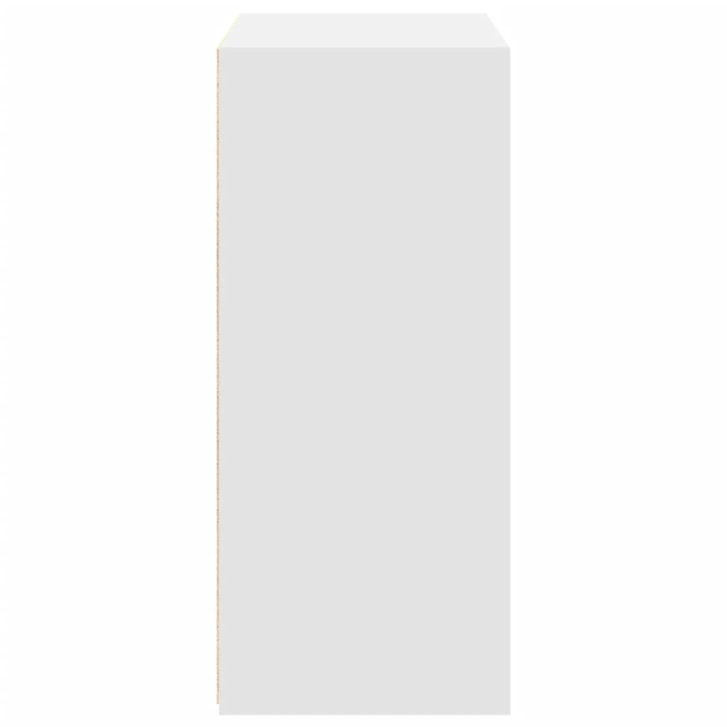 reol 70x41x93 cm konstrueret træ hvid