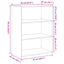 reol 70x41x93 cm konstrueret træ sonoma-eg
