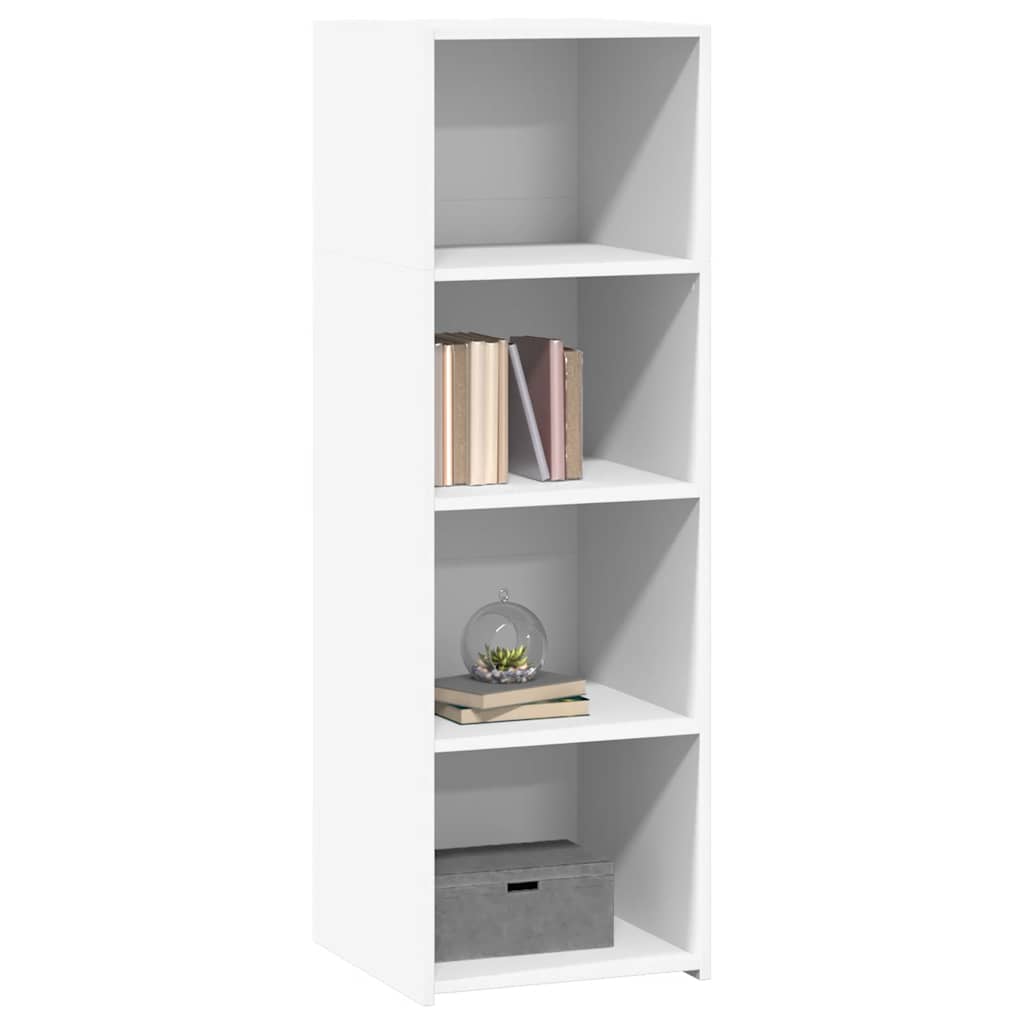 reol 40x41x124 cm konstrueret træ hvid
