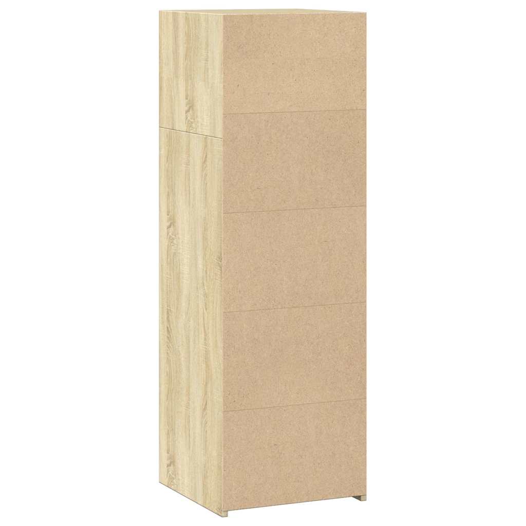 reol 40x41x124 cm konstrueret træ sonoma-eg