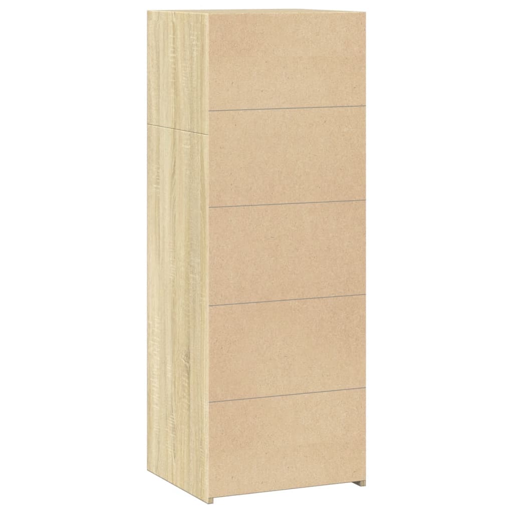 reol 45x41x124 cm konstrueret træ sonoma-eg
