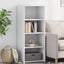 reol 50x41x124 cm konstrueret træ hvid