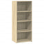 reol 50x41x124 cm konstrueret træ sonoma-eg