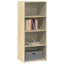 reol 50x41x124 cm konstrueret træ sonoma-eg