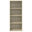 reol 50x41x124 cm konstrueret træ sonoma-eg