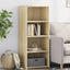reol 50x41x124 cm konstrueret træ sonoma-eg