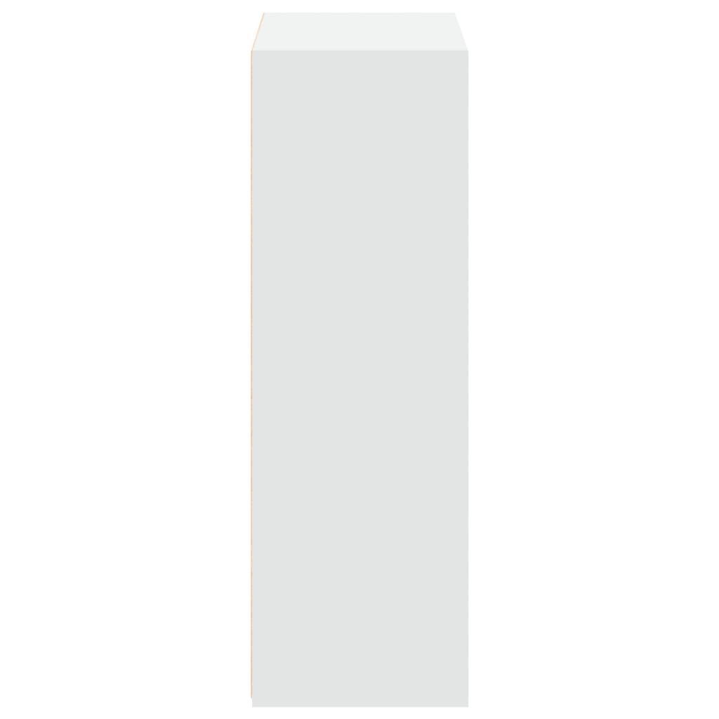 reol 70x41x124 cm konstrueret træ hvid