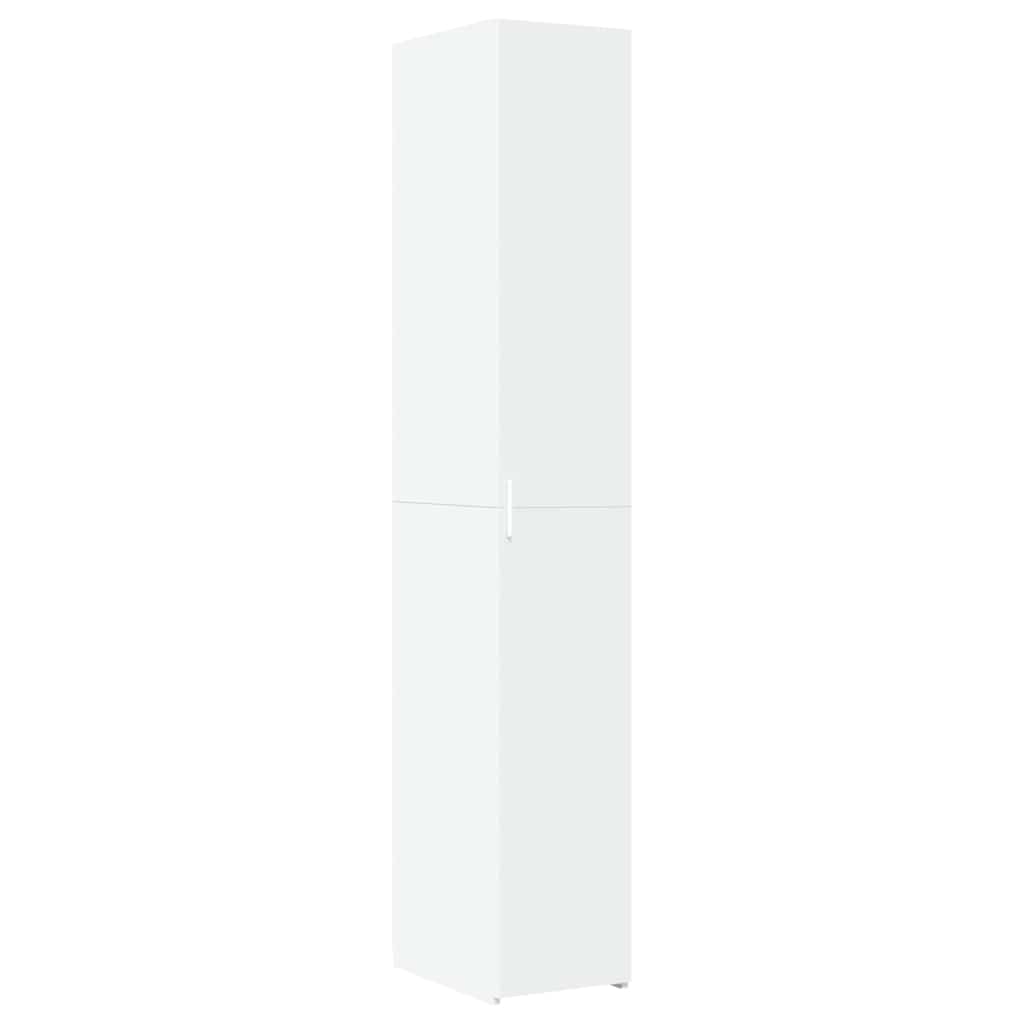 skab 30x42,5x225 cm smalt konstrueret træ hvid
