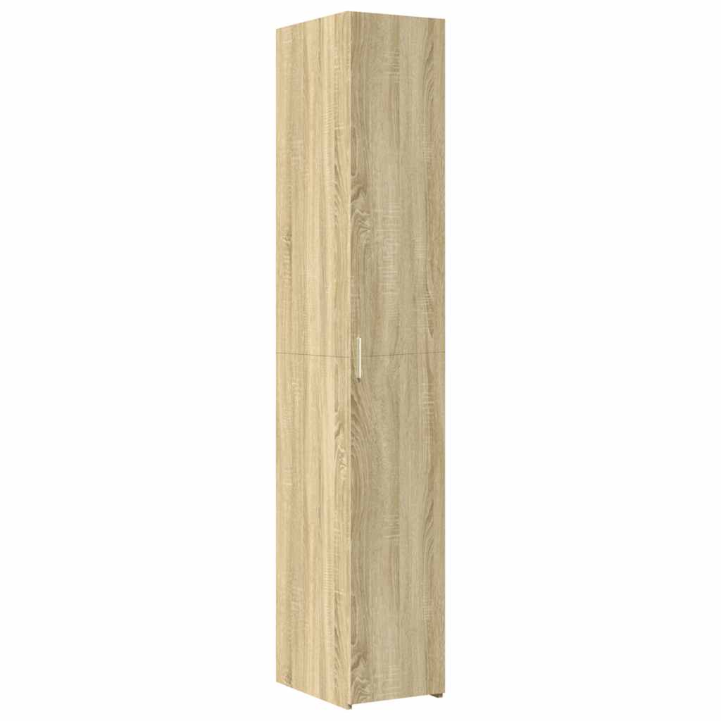 skab 30x42,5x225 cm smalt konstrueret træ sonoma-eg