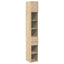 skab 30x42,5x225 cm smalt konstrueret træ sonoma-eg