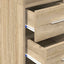 skab 30x42,5x225 cm smalt konstrueret træ sonoma-eg