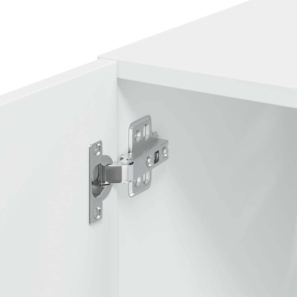 skab 45x42,5x225 cm smalt konstrueret træ hvid