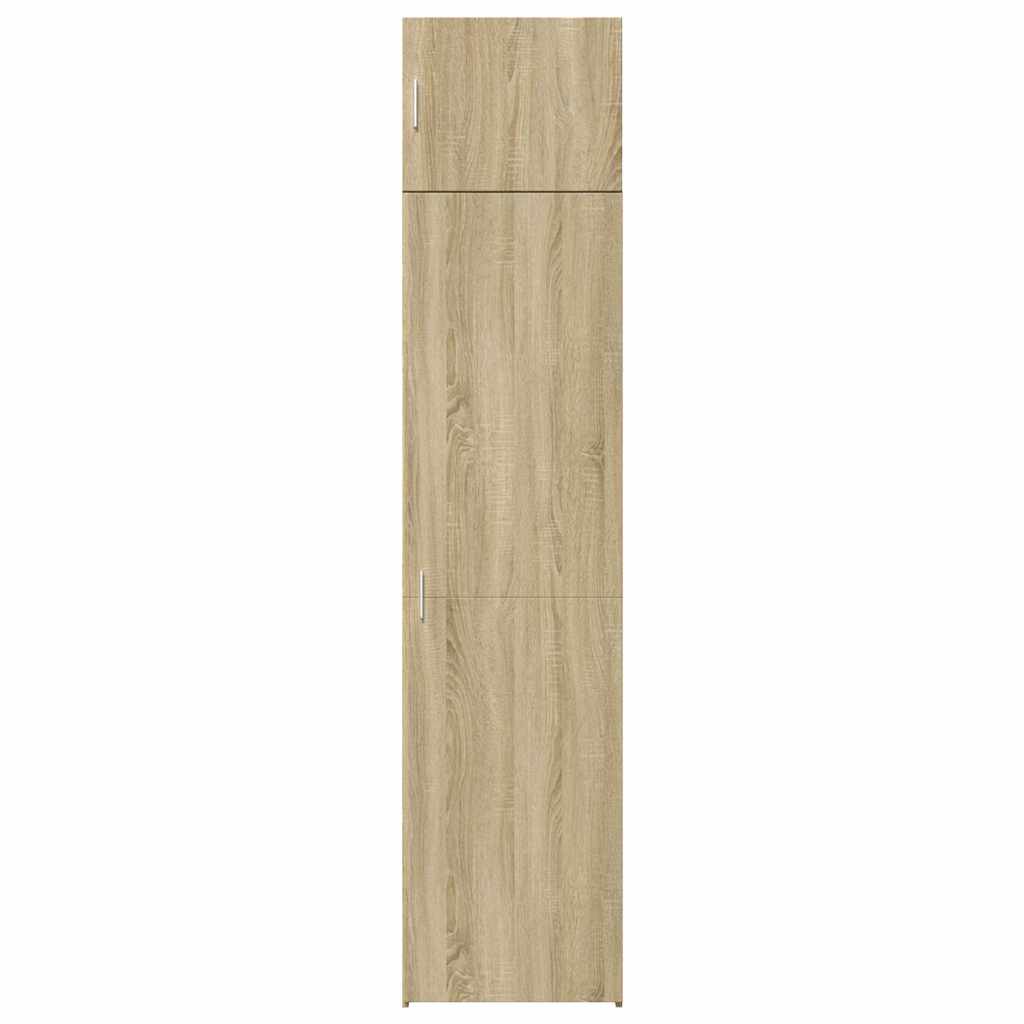 skab 50x42,5x225 cm smalt konstrueret træ sonoma-eg