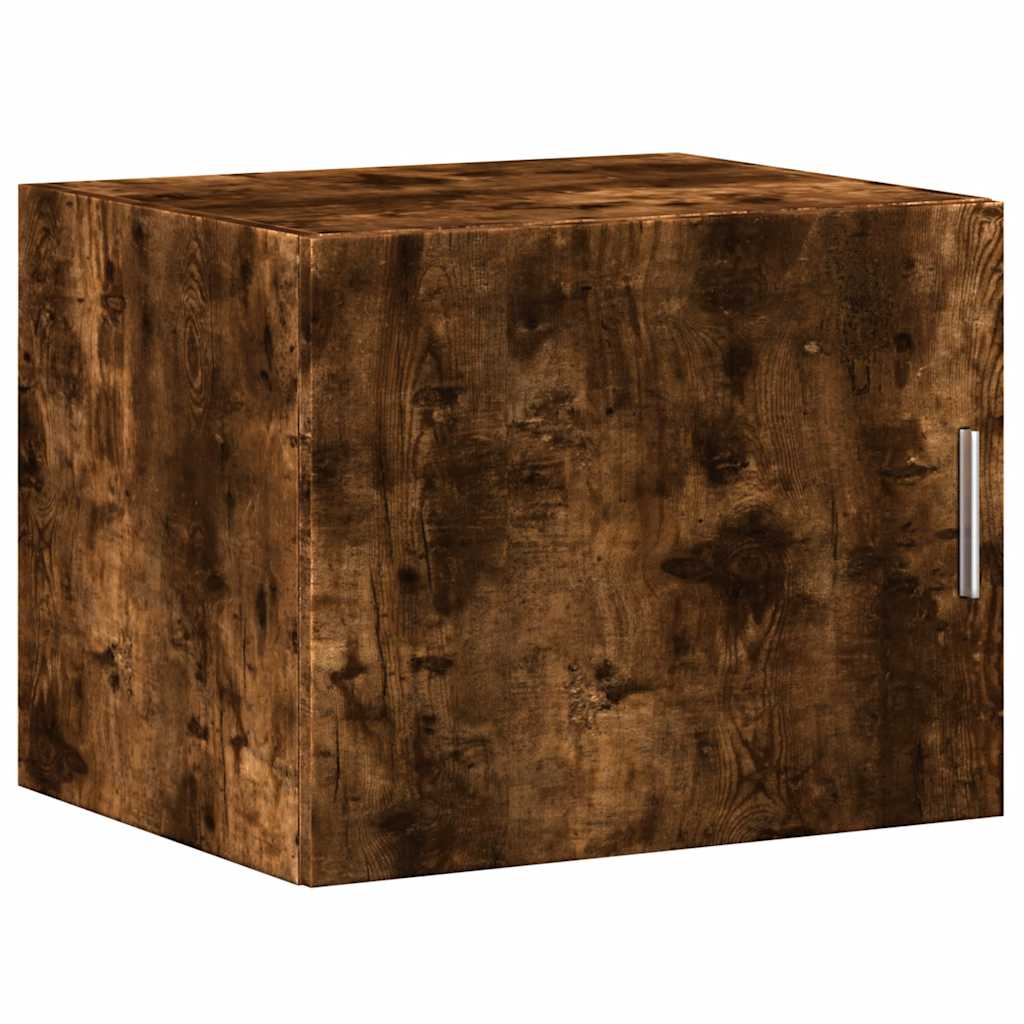 skab 50x42,5x225 cm smalt konstrueret træ røget egetræsfarve