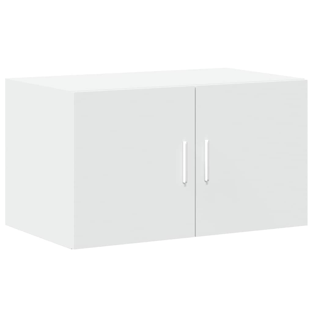 opbevaringsskab 70x42,5x225 cm konstrueret træ hvid