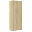skab 70x42,5x225 cm smalt konstrueret træ sonoma-eg