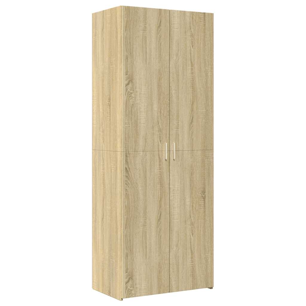 skab 70x42,5x225 cm smalt konstrueret træ sonoma-eg