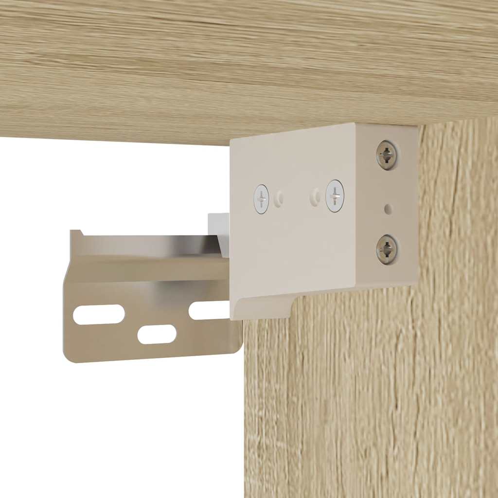 skab 70x42,5x225 cm smalt konstrueret træ sonoma-eg