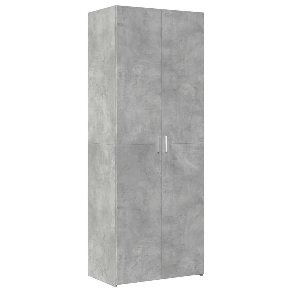 skab 70x42,5x225 cm smalt konstrueret træ betongrå