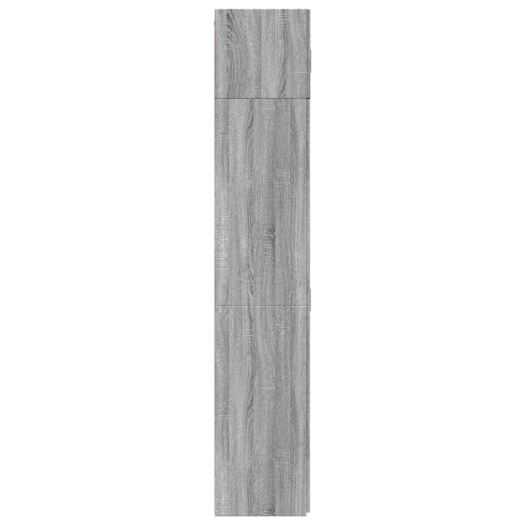skab 70x42,5x225 cm konstrueret træ grå sonoma-eg
