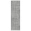 skab 70x42,5x225 cm konstrueret træ betongrå