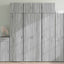 skab 70x42,5x225 cm konstrueret træ grå sonoma-eg