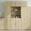 skab 80x42,5x225 cm konstrueret træ sonoma-eg
