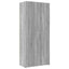 skab 80x42,5x225 cm konstrueret træ grå sonoma-eg