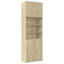 skab 80x42,5x249 cm konstrueret træ sonoma-eg
