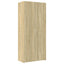 skab 80x42,5x249 cm konstrueret træ sonoma-eg
