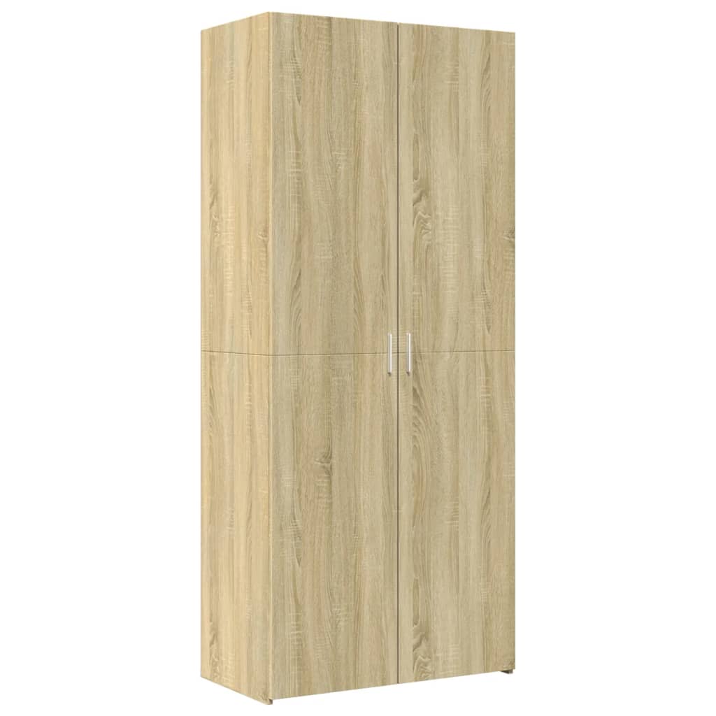 skab 80x42,5x249 cm konstrueret træ sonoma-eg