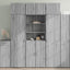 skab 70x42,5x185 cm konstrueret træ grå sonoma-eg