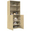 skab 80x42,5x185 cm konstrueret træ sonoma-eg