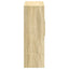 reol 80x42,5x124 cm konstrueret træ sonoma-eg