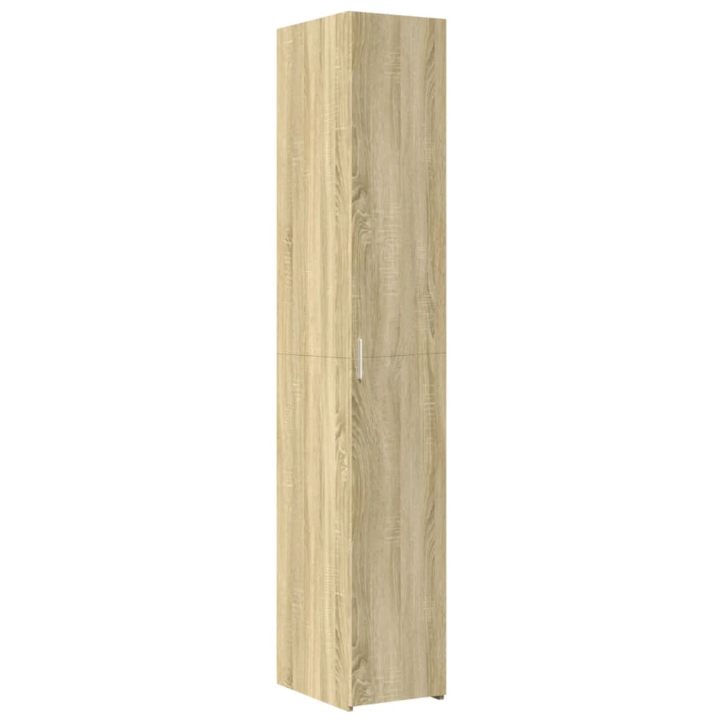 reol 30x42,5x185 cm konstrueret træ sonoma-eg