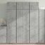 skab 70x42,5x185 cm konstrueret træ betongrå