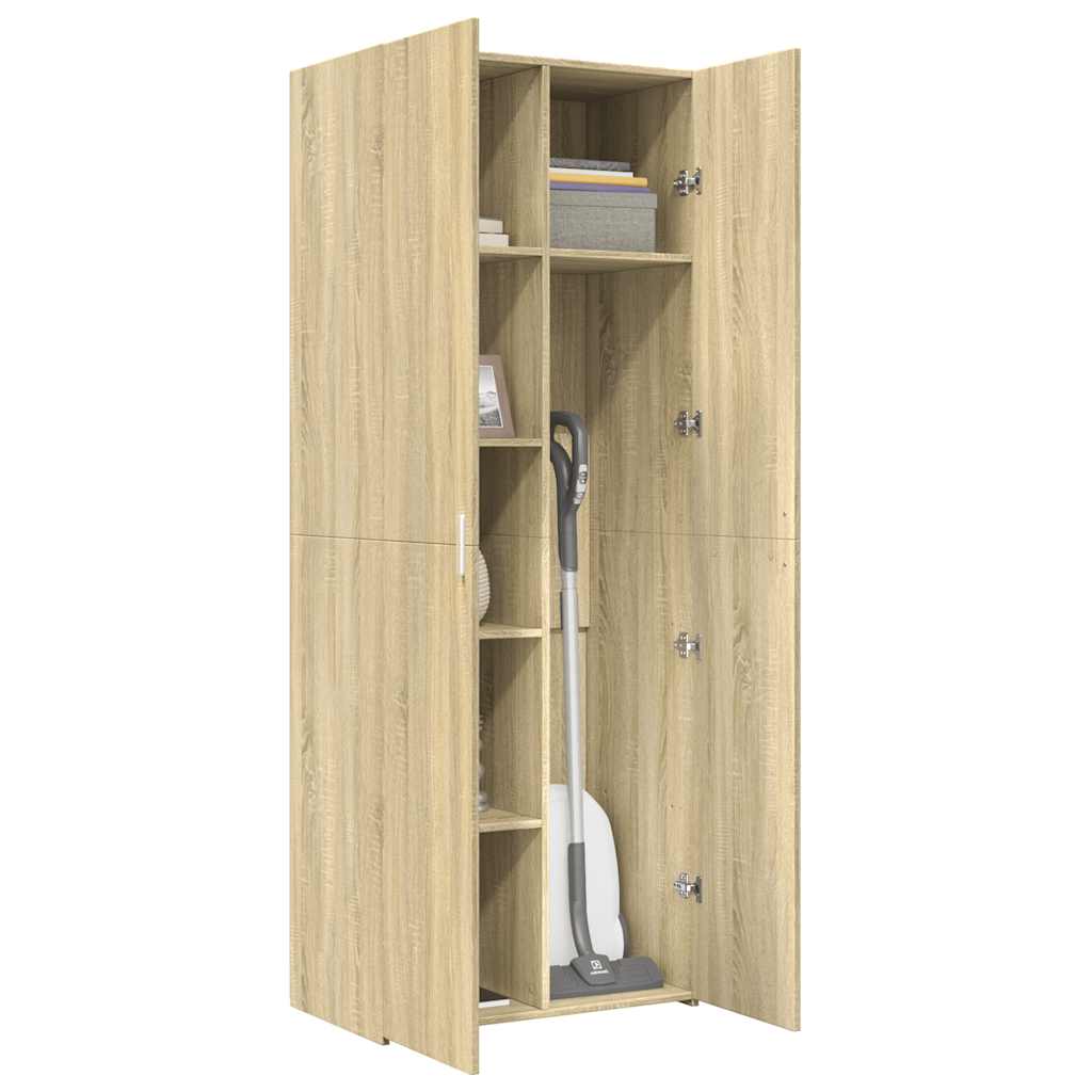 skab 70x42,5x185 cm konstrueret træ sonoma-eg