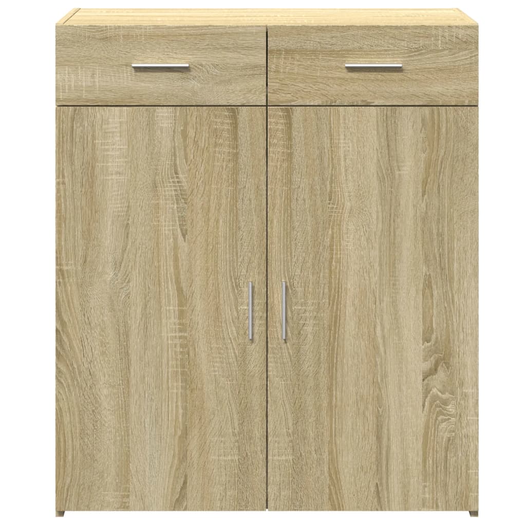 skænk 80x42,5x93 cm konstrueret træ sonoma-eg