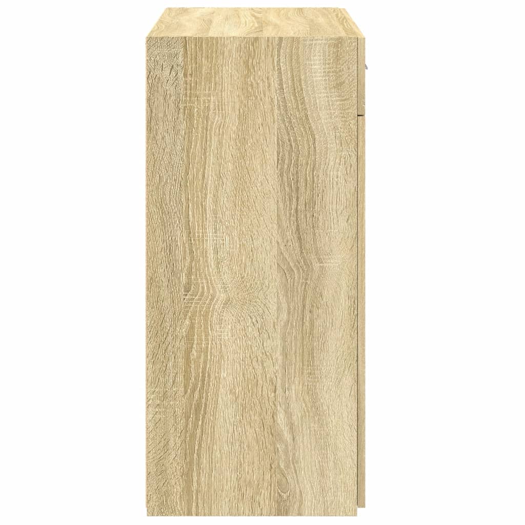 skænk 80x42,5x93 cm konstrueret træ sonoma-eg