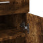 skænk 80x42,5x93 cm konstrueret træ røget egetræsfarve