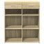 skænk 80x42,5x93 cm konstrueret træ sonoma-eg