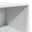 reol 45x41x185 cm konstrueret træ hvid