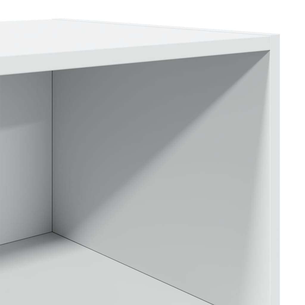 reol 45x41x185 cm konstrueret træ hvid