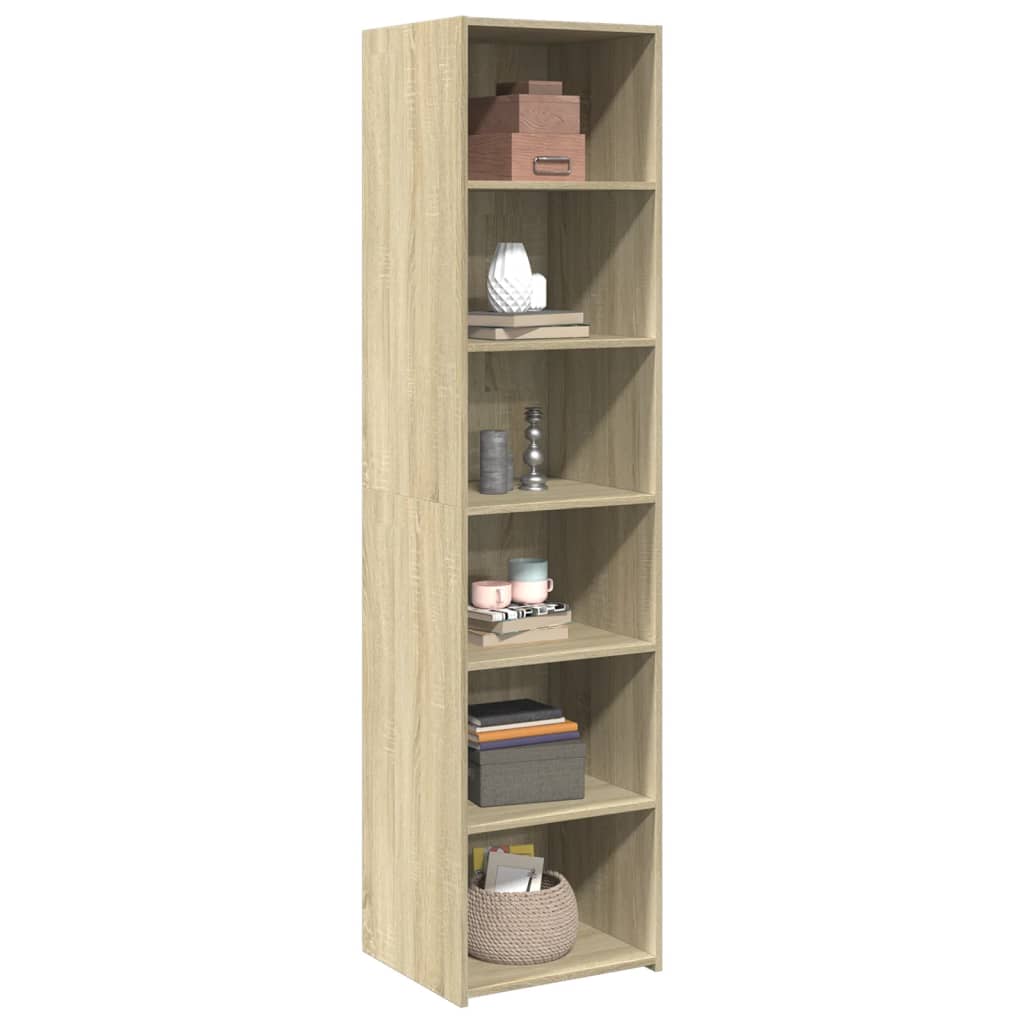 reol 45x41x185 cm konstrueret træ sonoma-eg