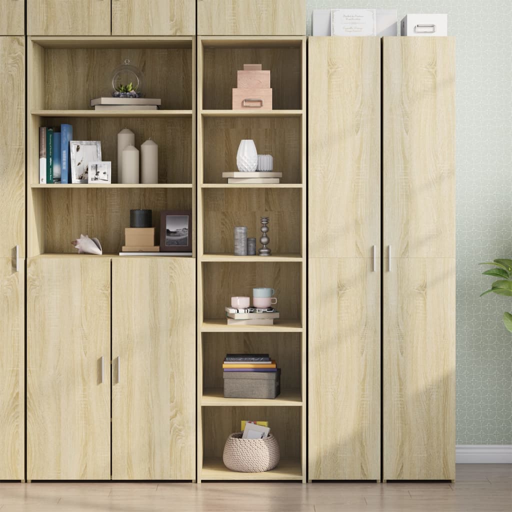 reol 45x41x185 cm konstrueret træ sonoma-eg