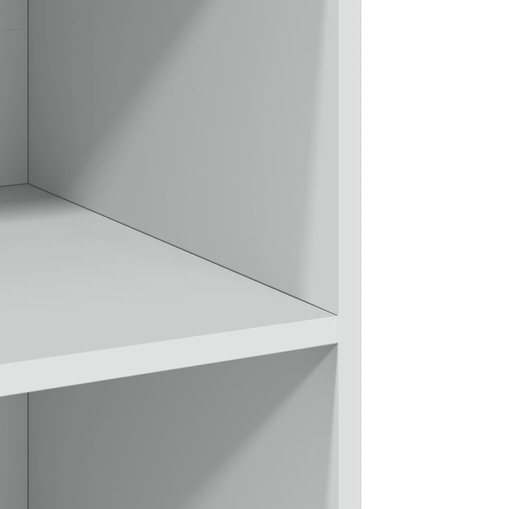 reol 70x41x185 cm konstrueret træ hvid