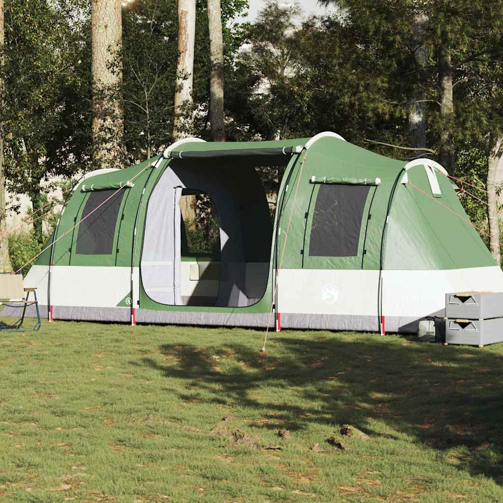 4-personers campingtelt vandtæt grøn billede