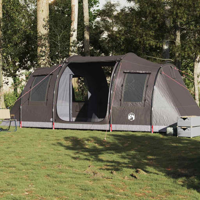 4-personers campingtelt vandtæt brun