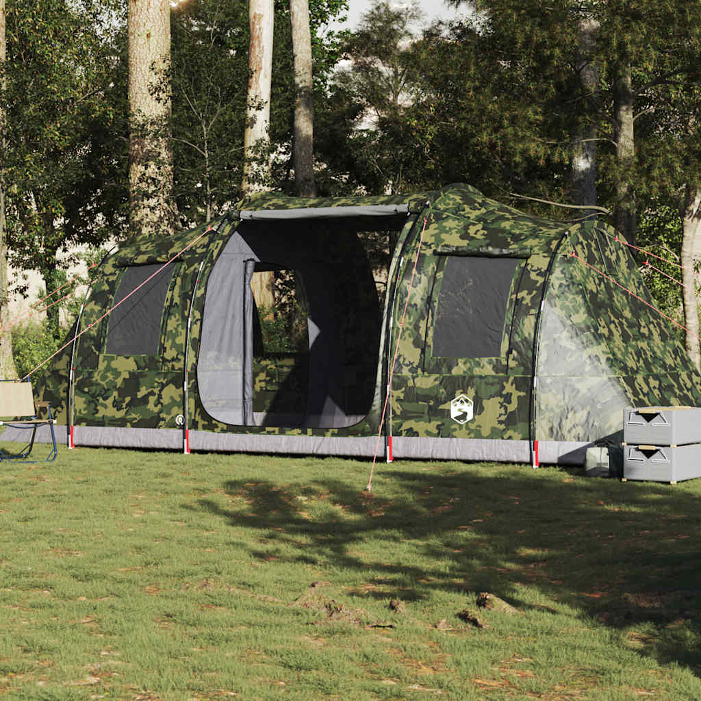 4-personers campingtelt vandtæt camouflage billede