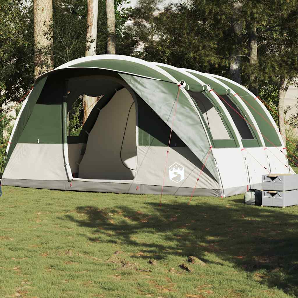 5-personers campingtelt vandtæt grøn billede